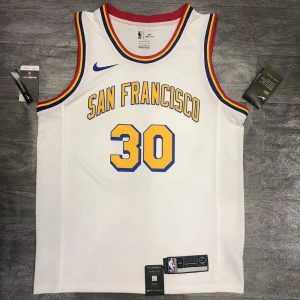 Camiseta blanca de jugador de Stephen Curry para hombre - Edición Clásica de San Francisco
