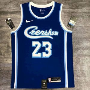 Camiseta de jugador azul de LeBron James para hombre - Edición conjunta clásica retro