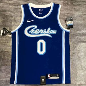 Camiseta de jugador azul de Kyle Kuzma para hombre - Edición conjunta clásica retro