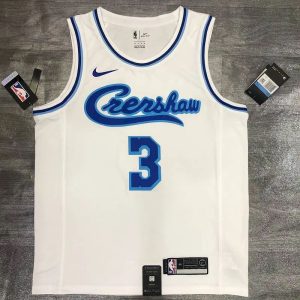 Camiseta blanca de jugador Anthony Davis para hombre - Edición conjunta clásica retro
