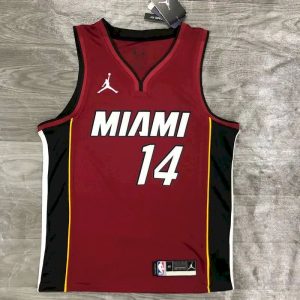 Camiseta de jugador Tyler Herro Swingman roja para hombre - Edición Statement 2020-21