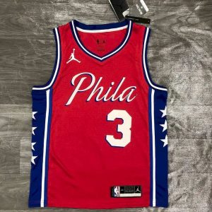 Camiseta Swingman roja de Allen Iverson para hombre - Edición Statement 2020-21