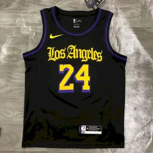 Camiseta negra Swingman de Kobe Bryant para hombre - Noche Latina 2020-21
