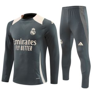 Sudadera y pantalón de adulto con media cremallera del Real Madrid 14001 2024/25