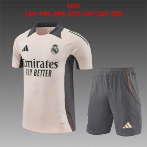 Camiseta de entrenamiento del Real Madrid para niños + pantalón corto 14001 2024/25
