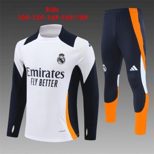 Sudadera y pantalón de media cremallera del Real Madrid para niños 14001 2024/25