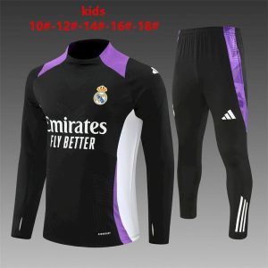 Sudadera y pantalón de media cremallera del Real Madrid para niños 14001 2024/25
