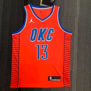 Camiseta Swingman naranja del equipo Paul George para hombre - Edición Statement