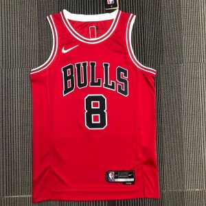 Camiseta roja del equipo de Zach LaVine para hombre - Edición del 75.º aniversario