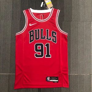 Camiseta roja del equipo Dennis Rodman para hombre - Edición 75.º aniversario