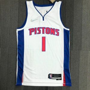 Camiseta blanca del equipo Allen Iverson para hombre - Edición 75.º aniversario