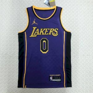 Camiseta morada del equipo Russell Westbrook para hombre - Edición Statement
