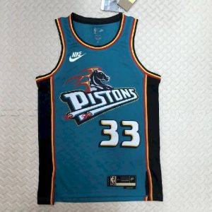 Camiseta retro azul del equipo Grant Hill para hombre