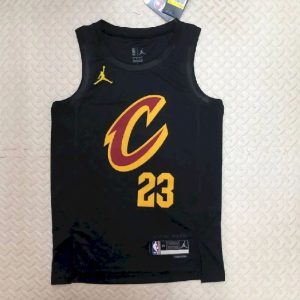 Camiseta negra del equipo LeBron Raymone James para hombre - Edición Statement