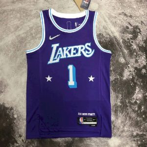 Camiseta morada del equipo D'Angelo Russell para hombre - Edición City