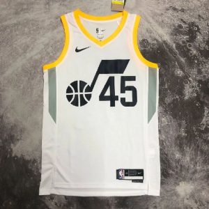 Camiseta blanca del equipo local de Donovan Mitchell para hombre