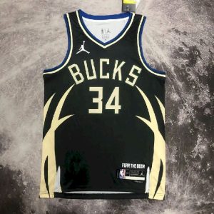 Camiseta negra del equipo de Giannis Antetokounmpo para hombre - Edición Statement