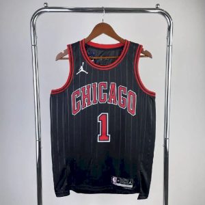 Camiseta negra del equipo Derrick Rose para hombre - Edición Statement