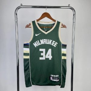 Camiseta del equipo verde Giannis Antetokounmpo para hombre