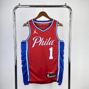 Camiseta roja del equipo James Harden para hombre - Edición Statement