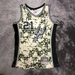Camiseta retro Tim Duncan de M&N para hombre 2013/14