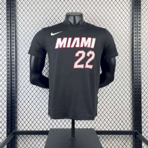 Camiseta negra del equipo Jimmy Butler para hombre