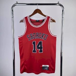 Camiseta roja del equipo Hisashi Mitsui Slam Dunk para hombre