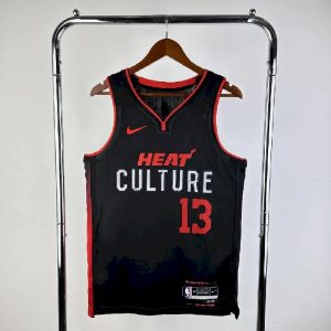 Camiseta negra del equipo Bam Adebayo 2024 para hombre - Edición City