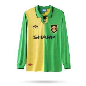 Camiseta retro de manga larga de la tercera equipación del Manchester United 1992/94