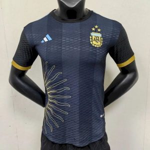 Camiseta de edición especial de Argentina, versión jugador, color negro 2023/24