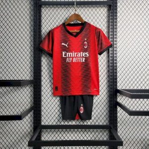 Kit de local para niños del AC Milan 2023/24