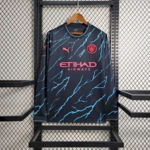 Camiseta de manga larga de la tercera equipación del Manchester City 2023/24