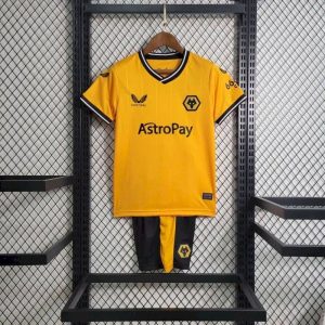 Kit infantil de local de los Wolves 2023/24