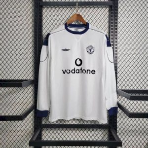 Camiseta retro de manga larga de visitante del Manchester United 2000/01
