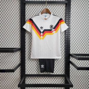 Camiseta y pantalones cortos retro para niños de la selección de Alemania 1992