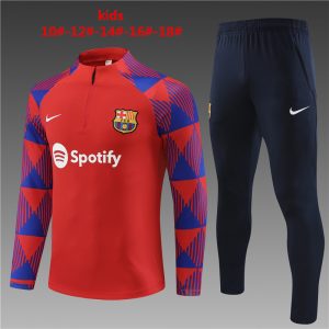 Sudadera y pantalón Barcelona para niños con media cremallera 14001 2023/24
