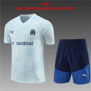 Camiseta+pantalón corto entrenamiento Olympique Marsella niño 14001 2023/24