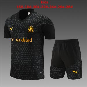 Camiseta+pantalón corto entrenamiento Olympique Marsella niño 14001 2023/24