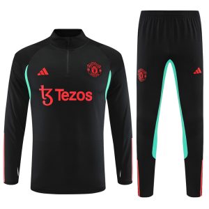 Sudadera y pantalón de adulto con media cremallera del Manchester United 14001 2023/24