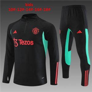 Sudadera y pantalón con media cremallera del Manchester United para niños 14001 2023/24