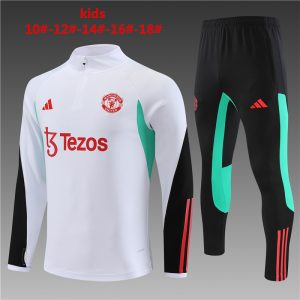 Sudadera y pantalón con media cremallera del Manchester United para niños 14001 2023/24