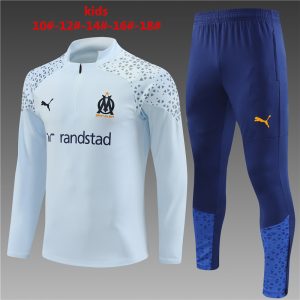 Jersey + pantalón para niños con media cremallera Olympique Marseille 14001 2023/24