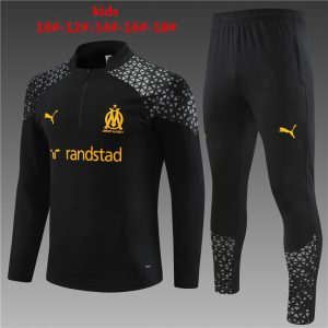 Jersey + pantalón para niños con media cremallera Olympique Marseille 14001 2023/24