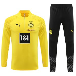 Sudadera y pantalón de adulto con media cremallera del Borussia Dortmund 14001 2023/24