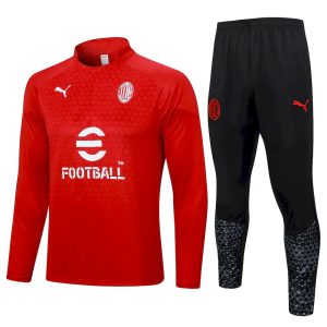 Sudadera y pantalón de adulto con media cremallera del AC Milan 815 2023/24
