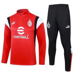 Sudadera y pantalón de adulto con media cremallera del AC Milan 815 2023/24