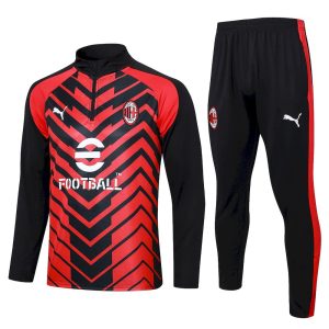 Sudadera y pantalón de adulto con media cremallera del AC Milan 815 2023/24