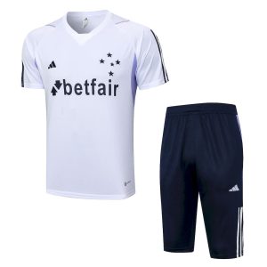 Camiseta de entrenamiento para adultos del Cruzeiro + pantalón corto 3/4 815 2023/24