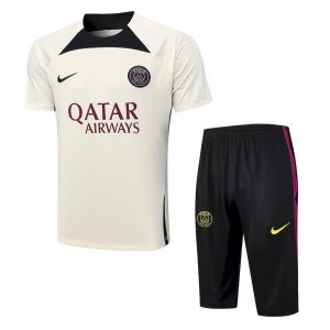 Camiseta de entrenamiento del París Saint-Germain para adultos + pantalón corto 3/4 815 2023/24