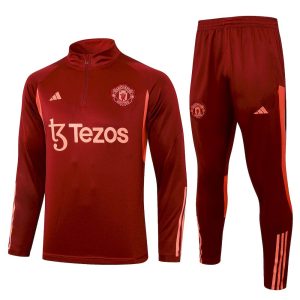 Sudadera y pantalón de adulto con media cremallera del Manchester United 815 2023/24